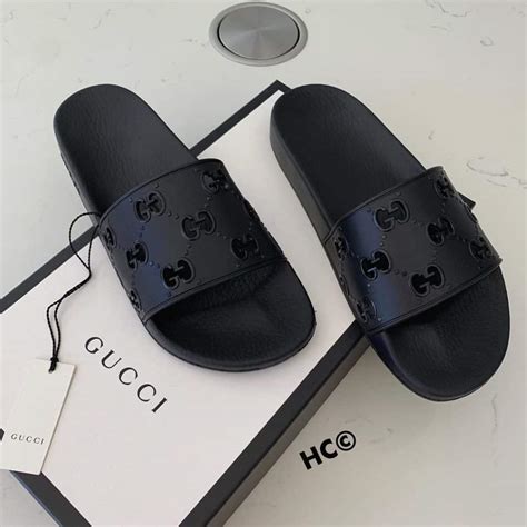 most expensive gucci slides|all black gucci slides women's.